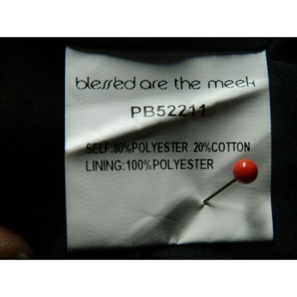 Blessed Are The Meek Blazer Dress Size 6 BLACK Double Breasted Sleeveless - Picture 16 of 16